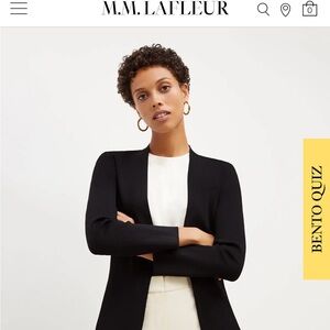 New MM Lafleur Elegant Black Blazer